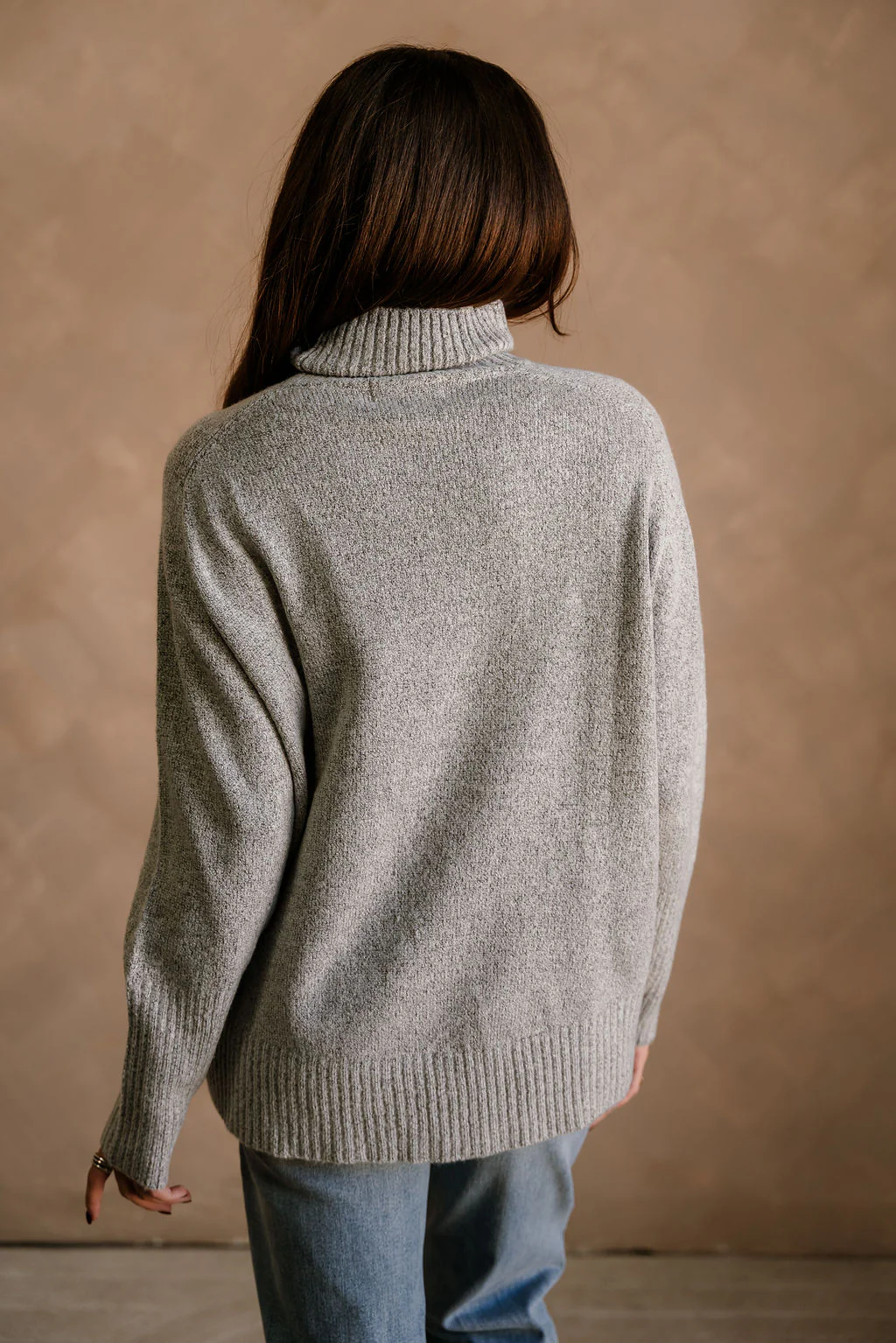 Norah Heather Grey Turtleneck Sweater - Image 10
