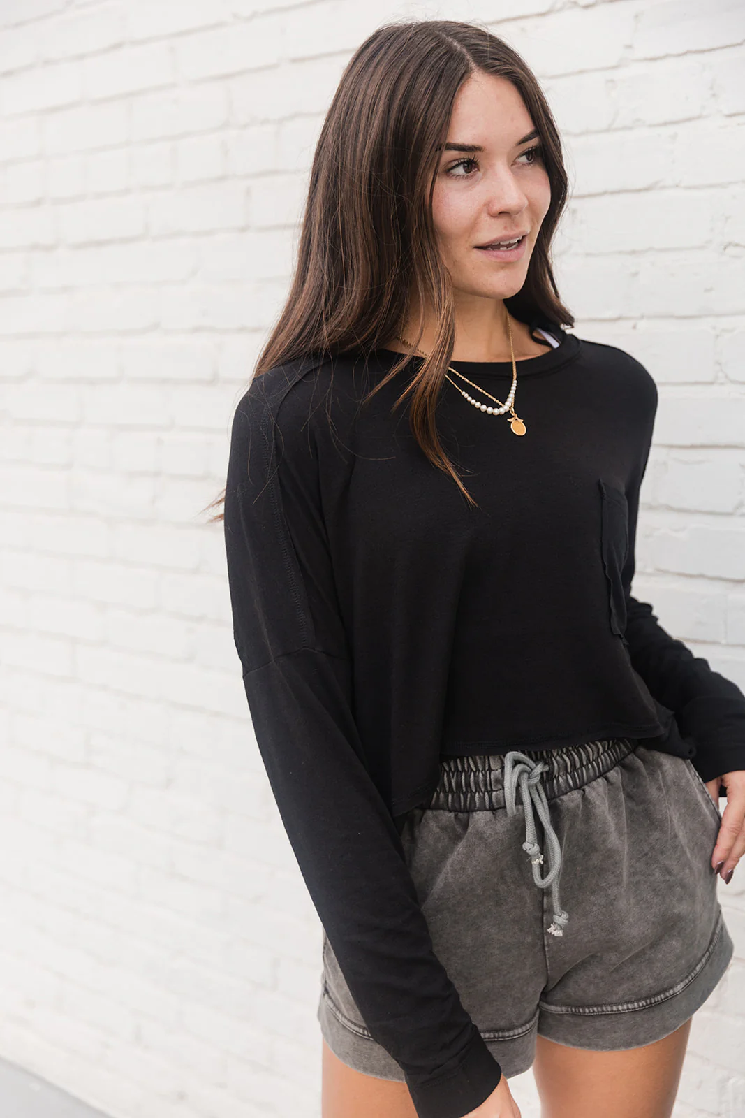 Vera Front Pocket Long Sleeve Top - Image 28
