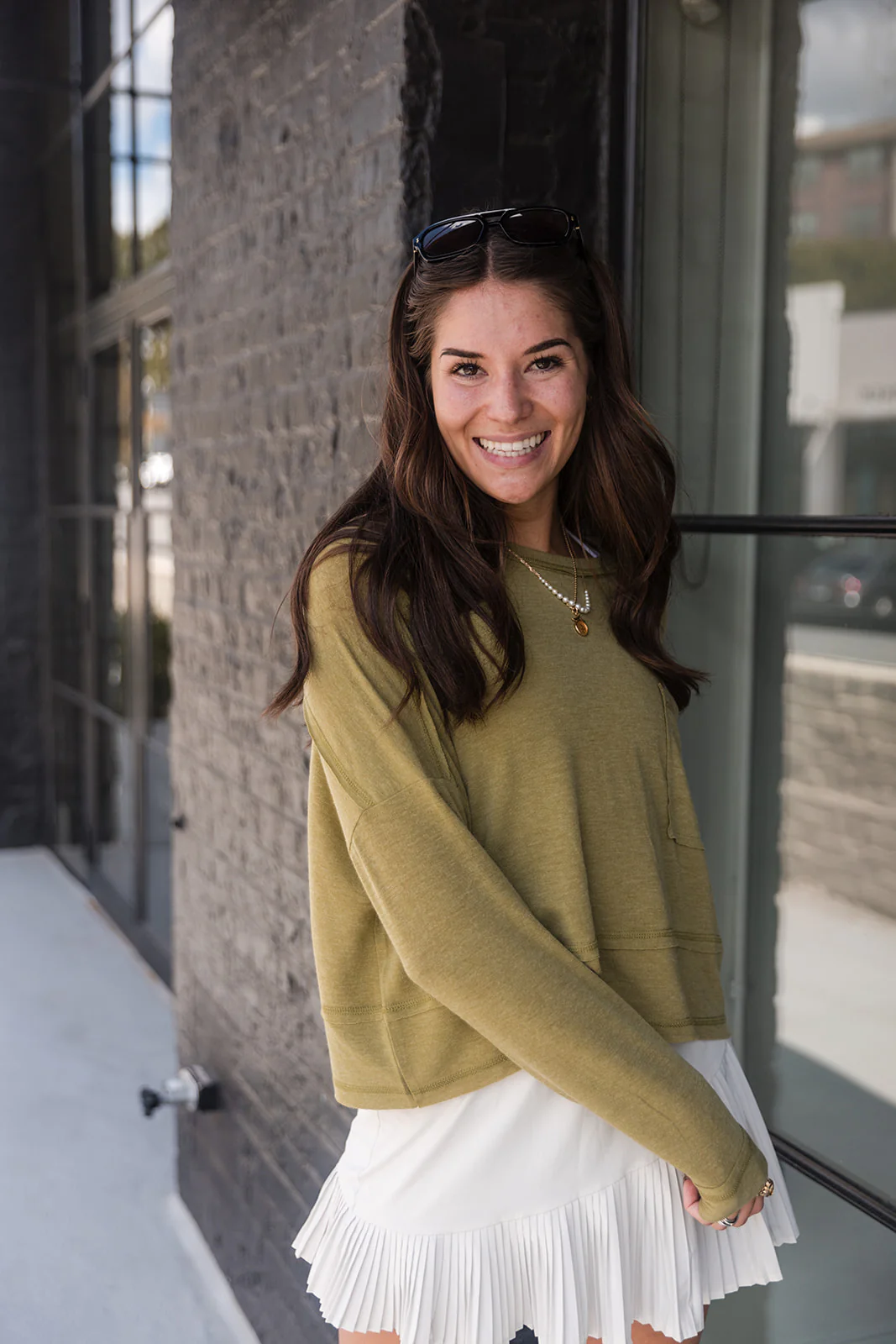 Vera Front Pocket Long Sleeve Top - Image 32