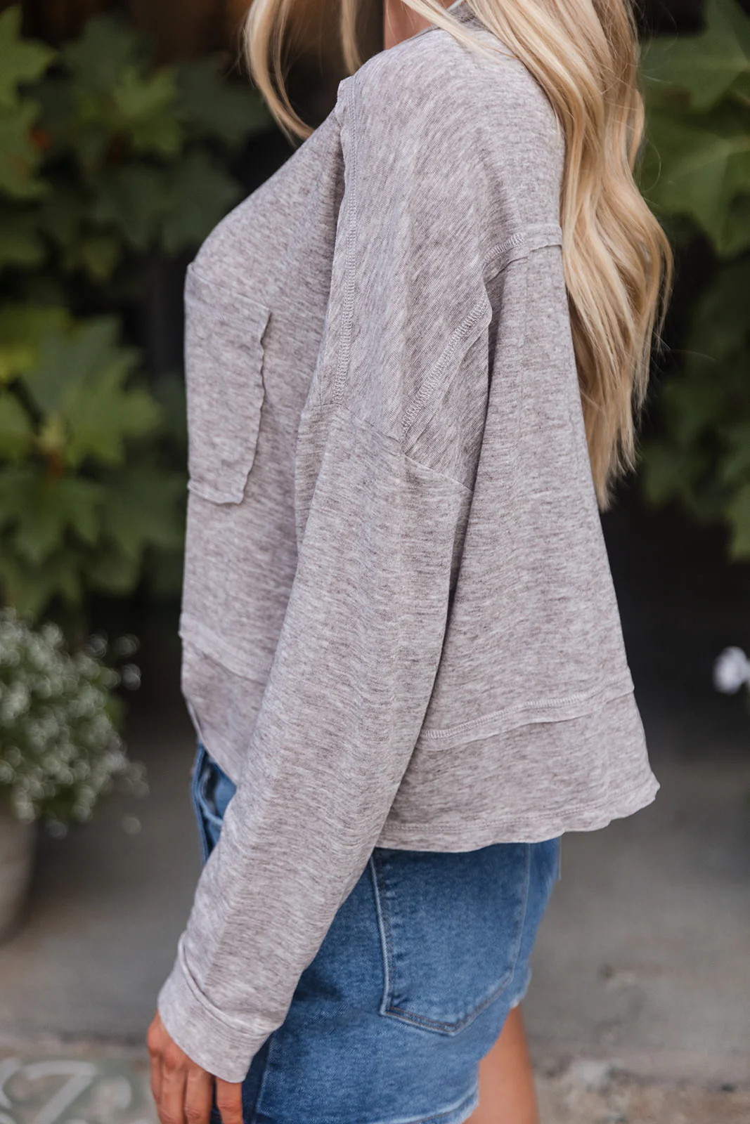 Vera Front Pocket Long Sleeve Top - Image 40