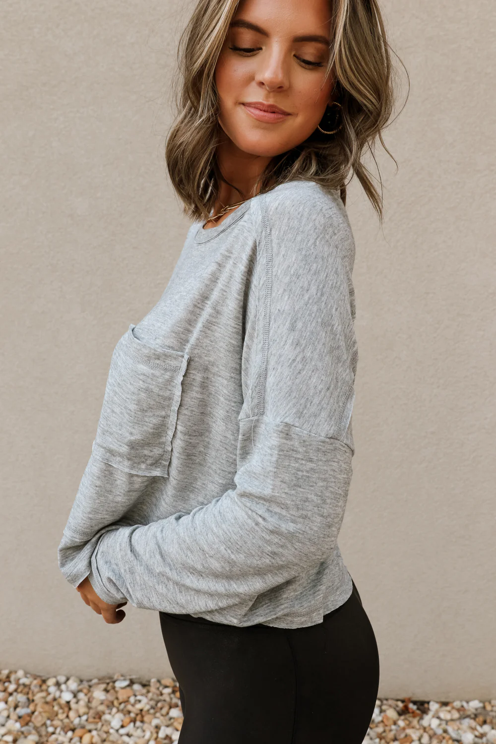Vera Front Pocket Long Sleeve Top - Image 5