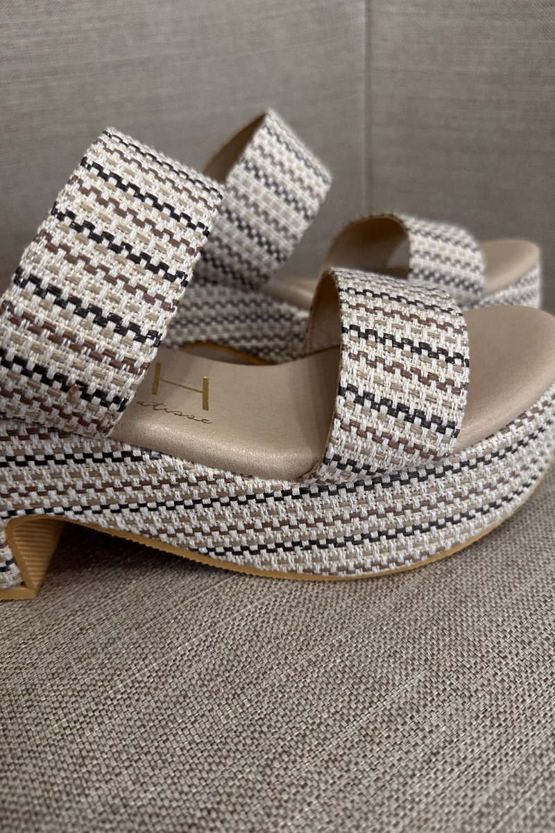 Ocean Ave Platform Sandal in Ivory Mosaic - Image 6