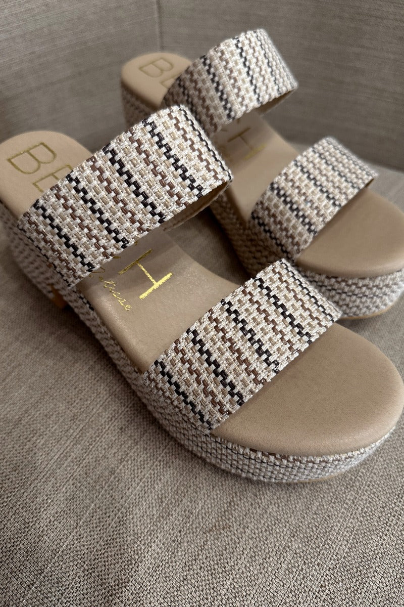 Ocean Ave Platform Sandal in Ivory Mosaic - Image 7
