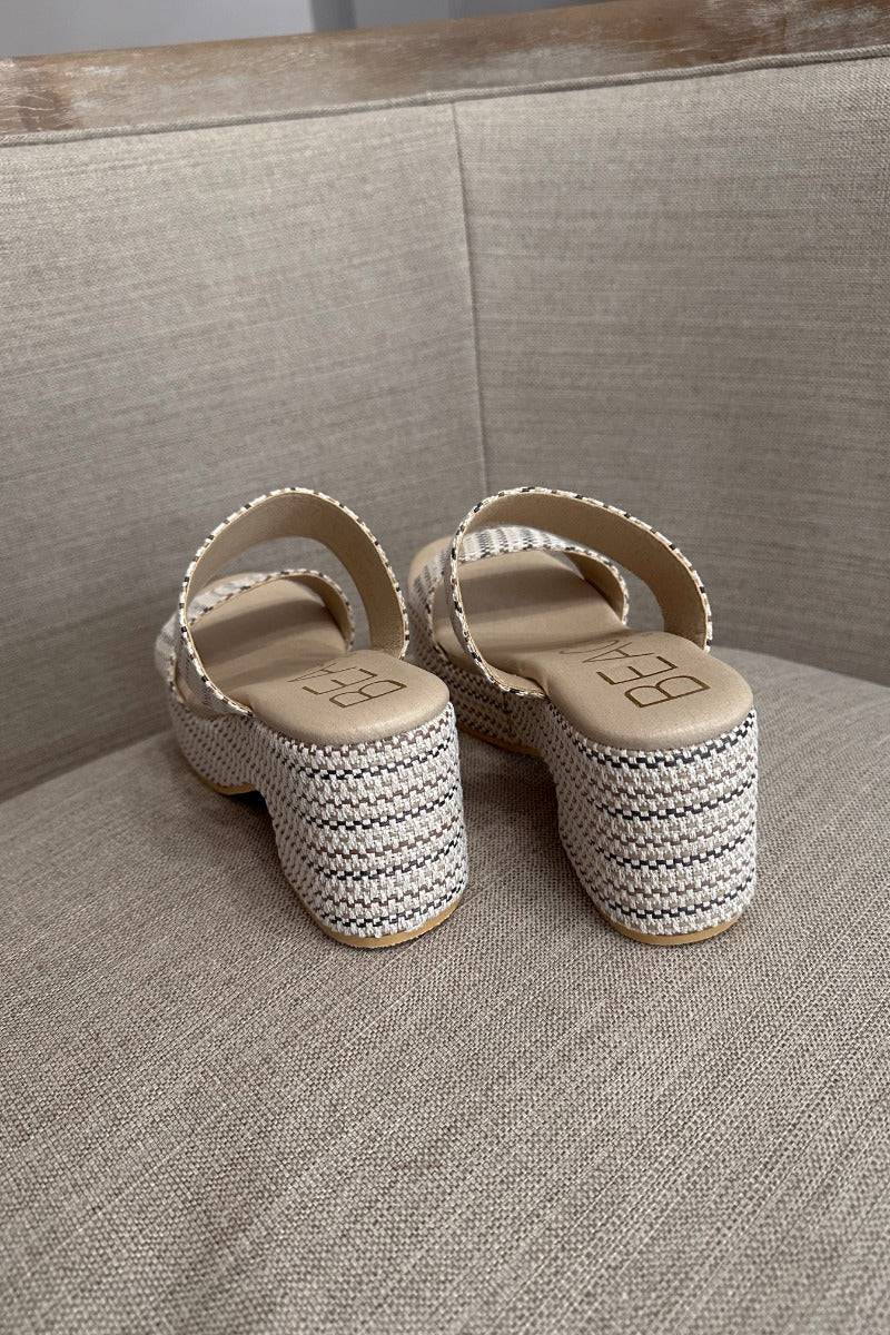 Ocean Ave Platform Sandal in Ivory Mosaic - Image 8