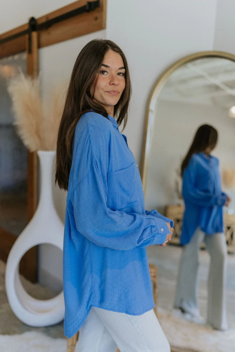 Ocean Eyes Button-Up Top - Image 5