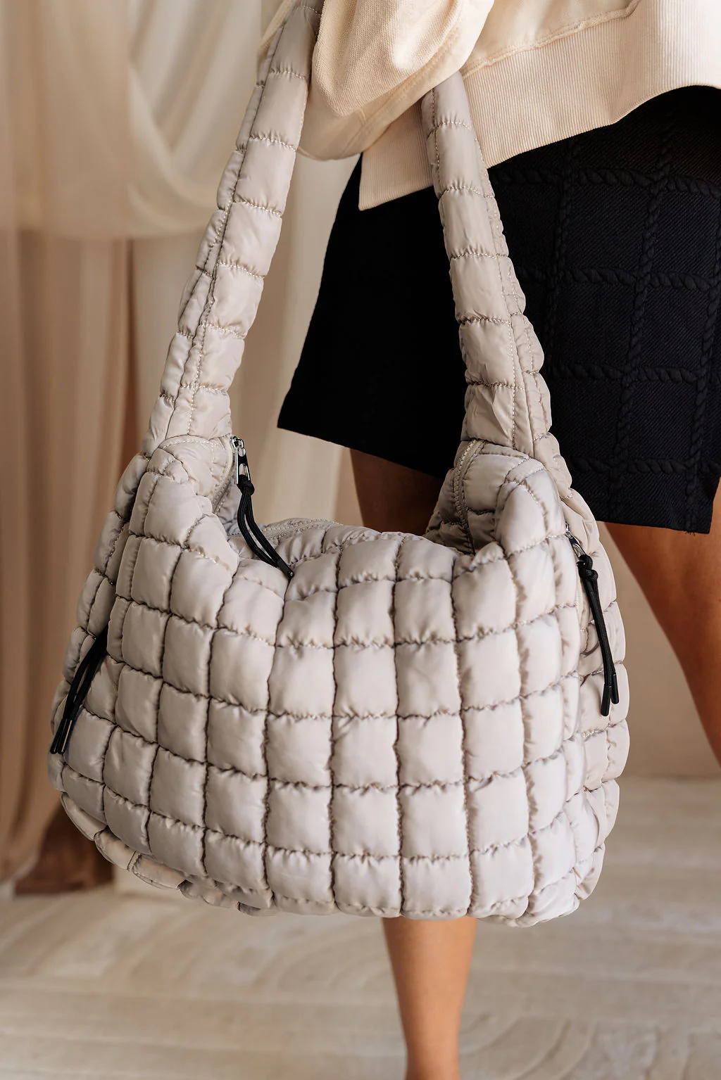 Olivia Quilted Tote - Image 5