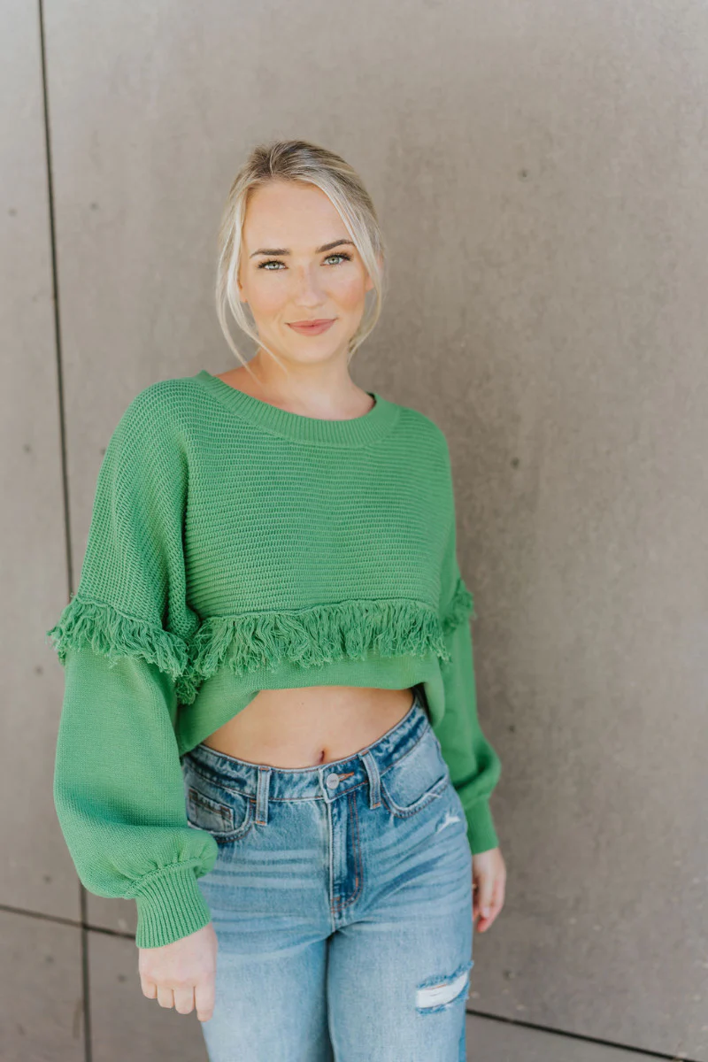 On My Own Fringe Sweater - Image 3