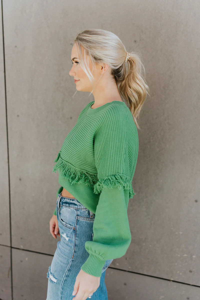 On My Own Fringe Sweater - Image 4