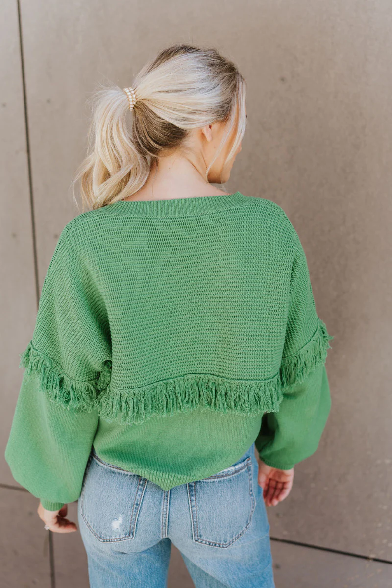 On My Own Fringe Sweater - Image 5