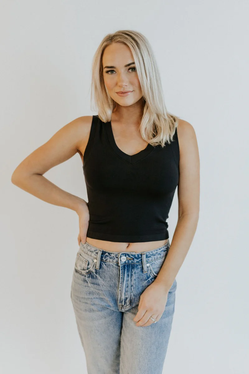 On The Go Tank In Black