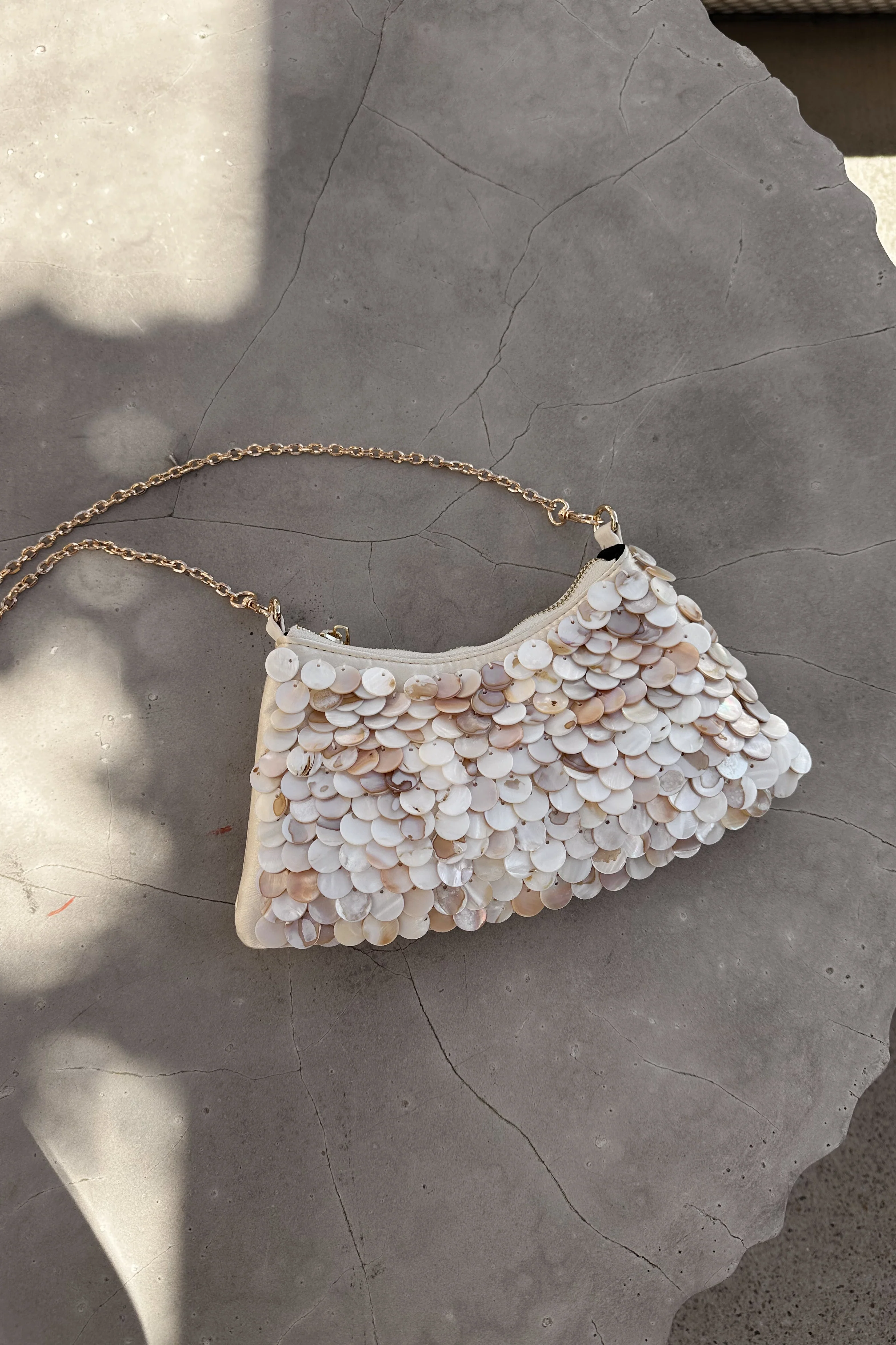 Opalite Satin & Shell Purse - Image 2
