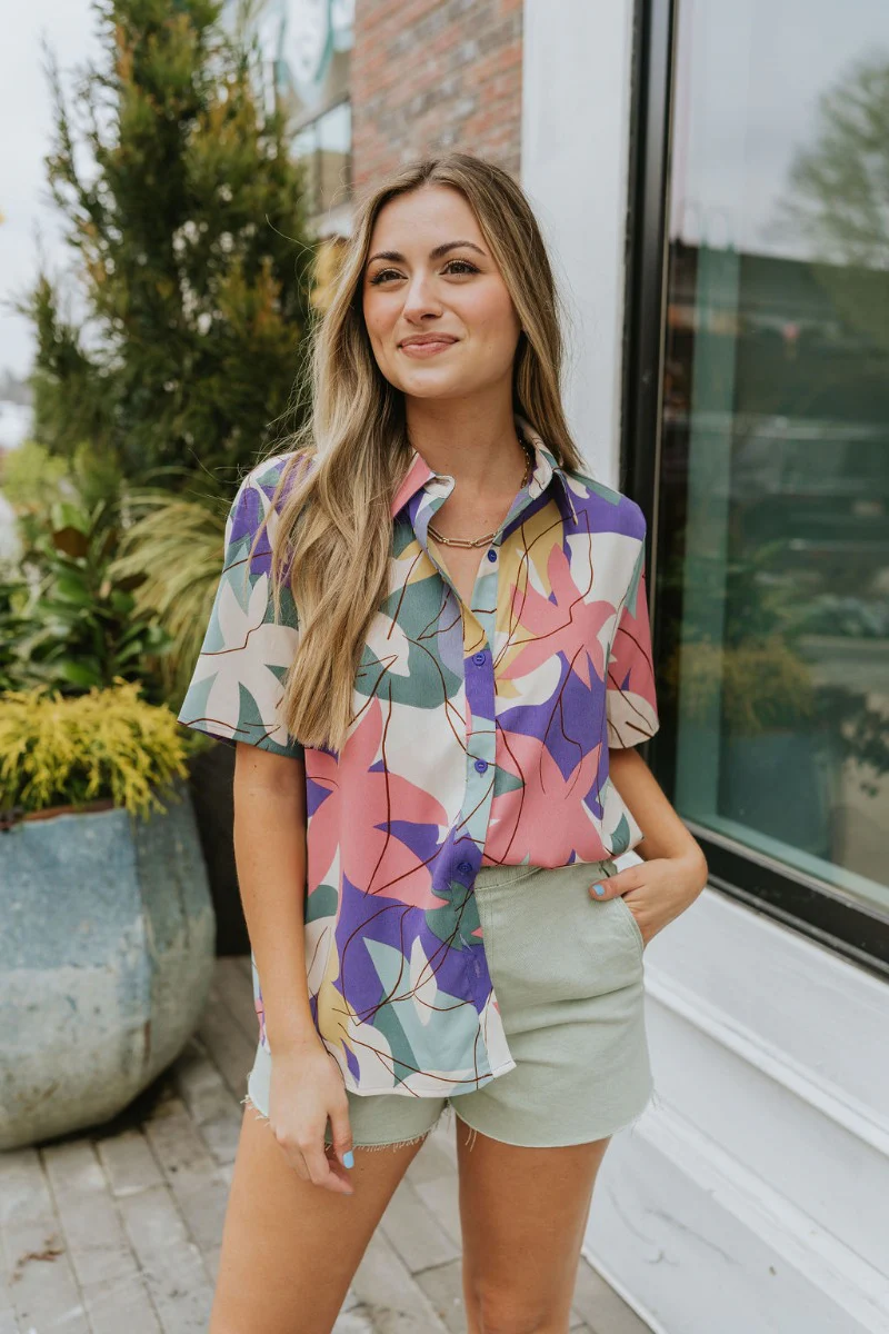 Pacific Coast Button-Up Top - Image 3