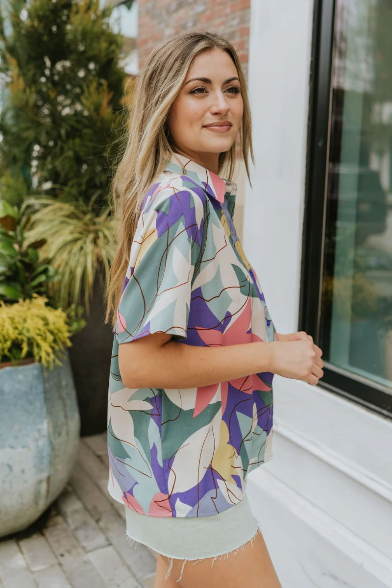 Pacific Coast Button-Up Top - Image 4