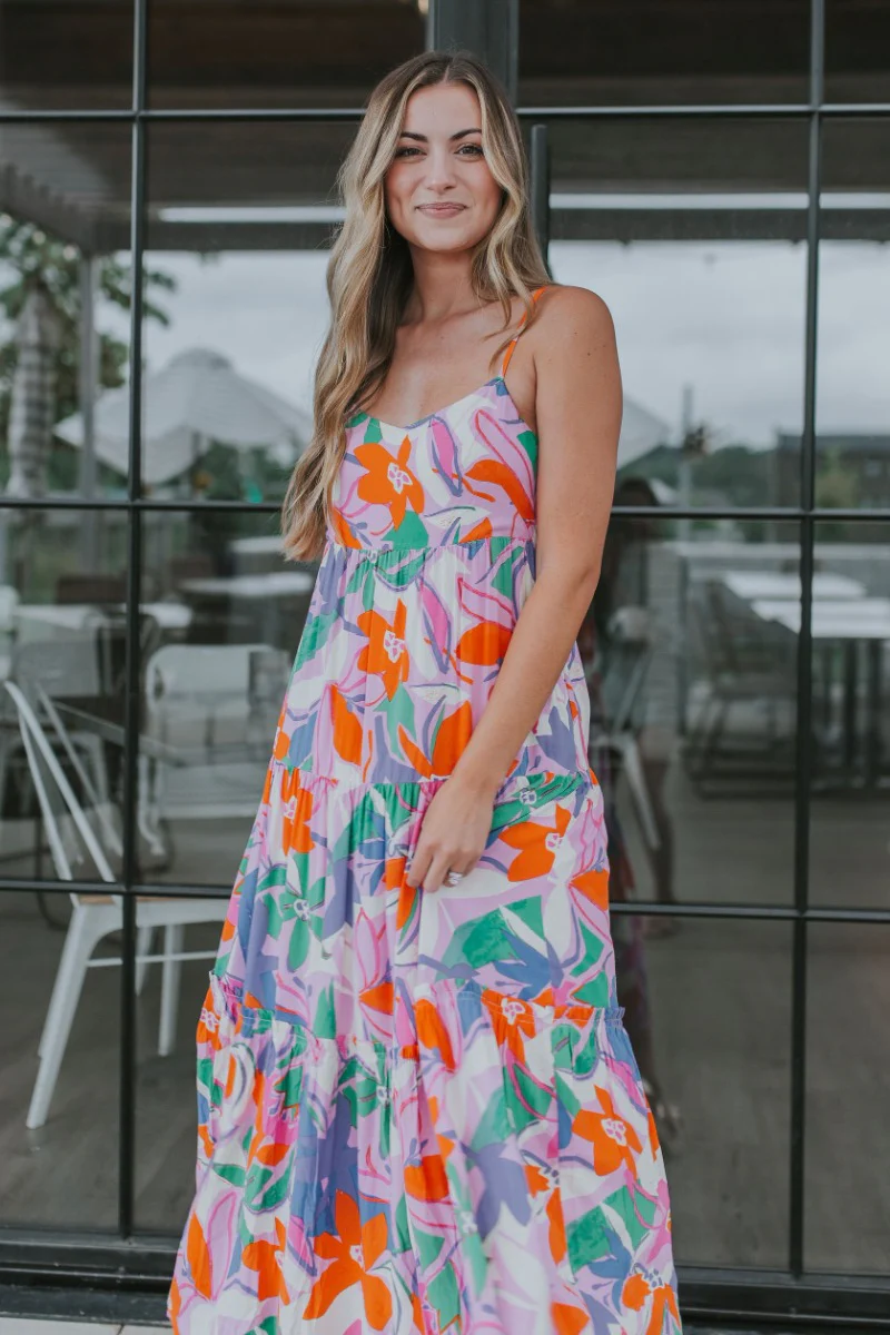 Pacific Coast Floral Midi Dress - Image 2