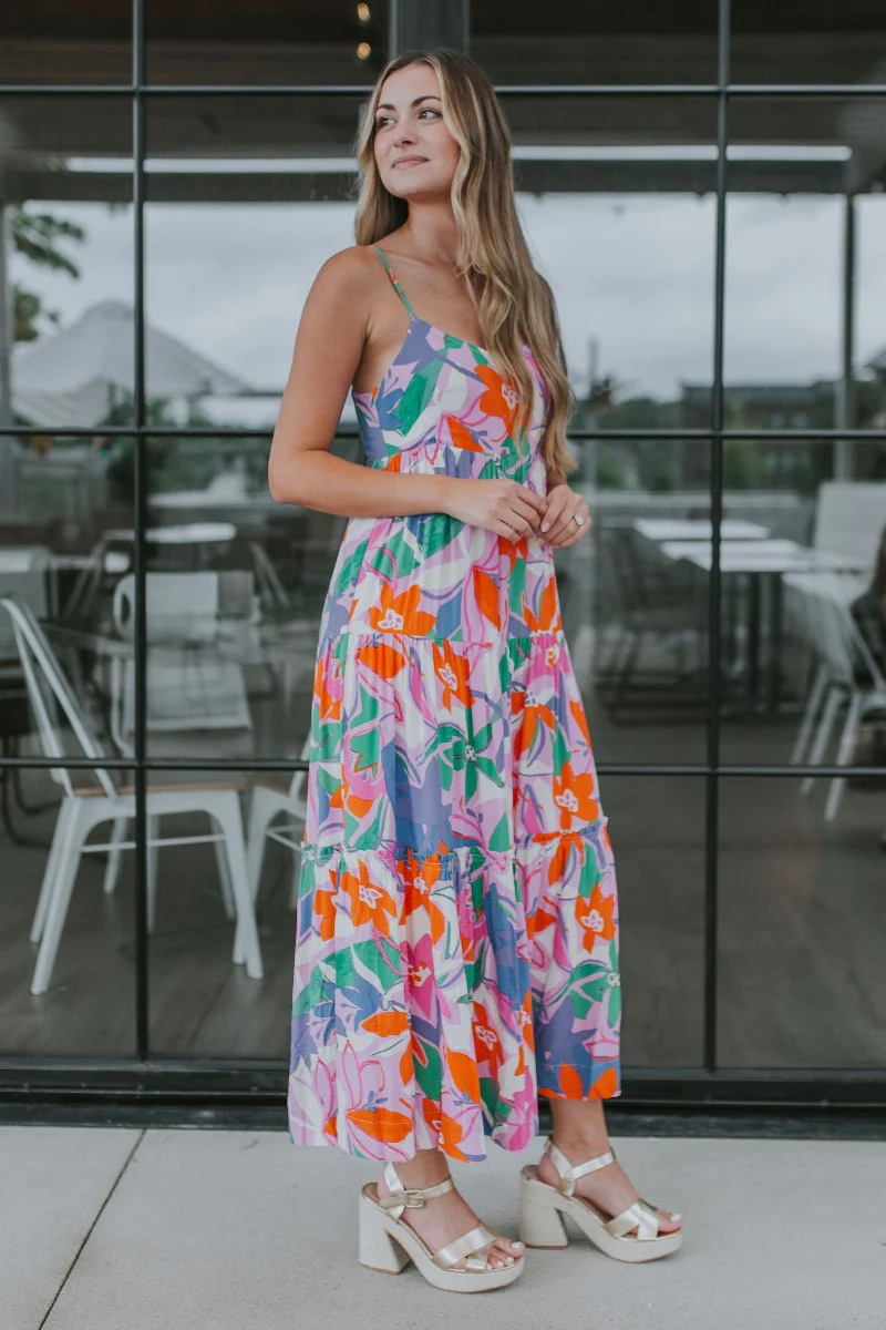 Pacific Coast Floral Midi Dress - Image 3