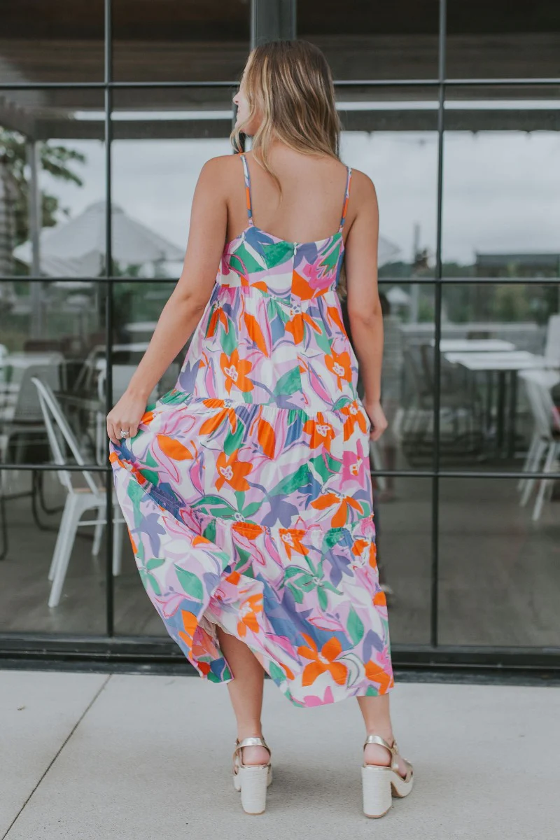 Pacific Coast Floral Midi Dress - Image 6