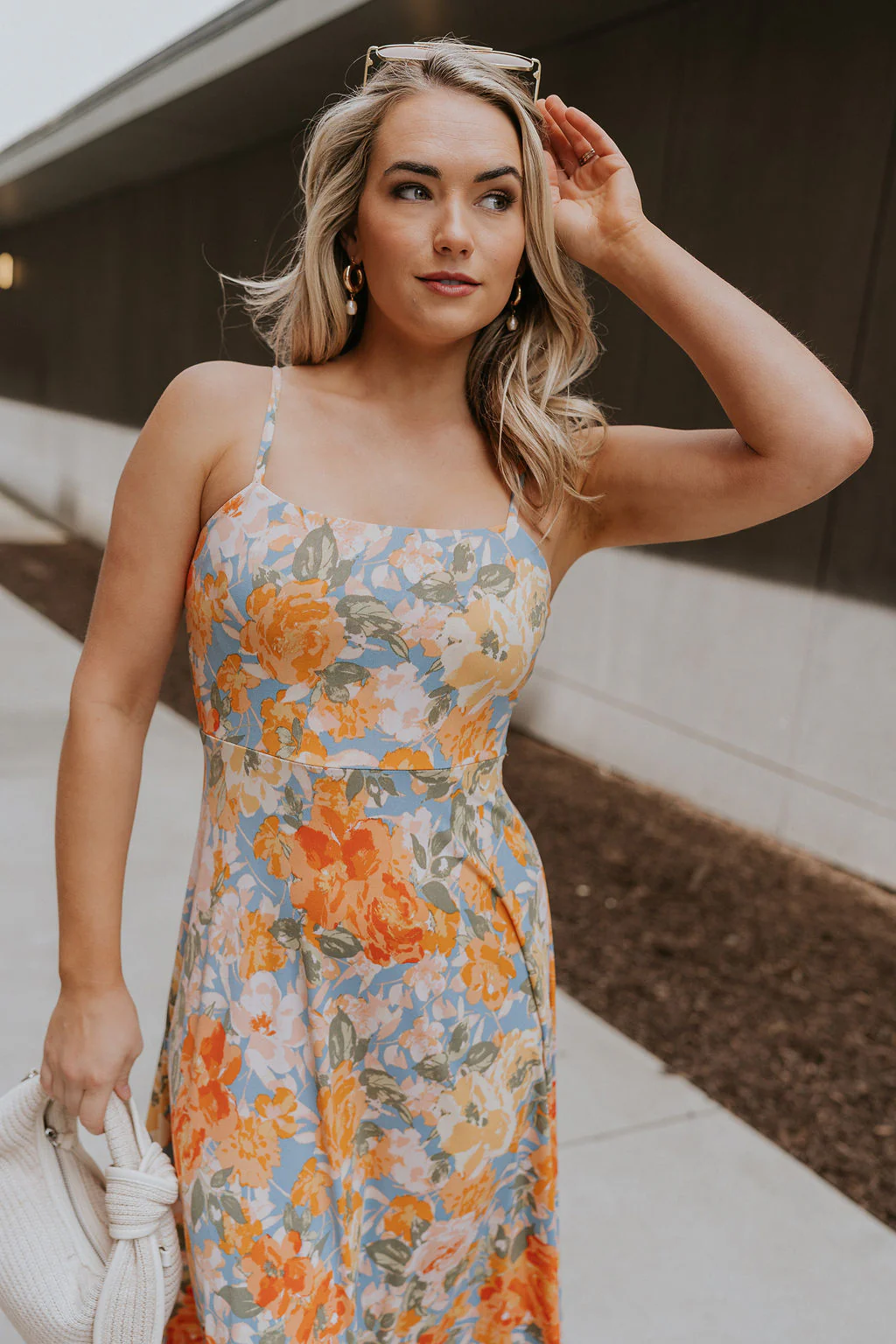 Paislee Multi Floral Midi Dress - Image 2