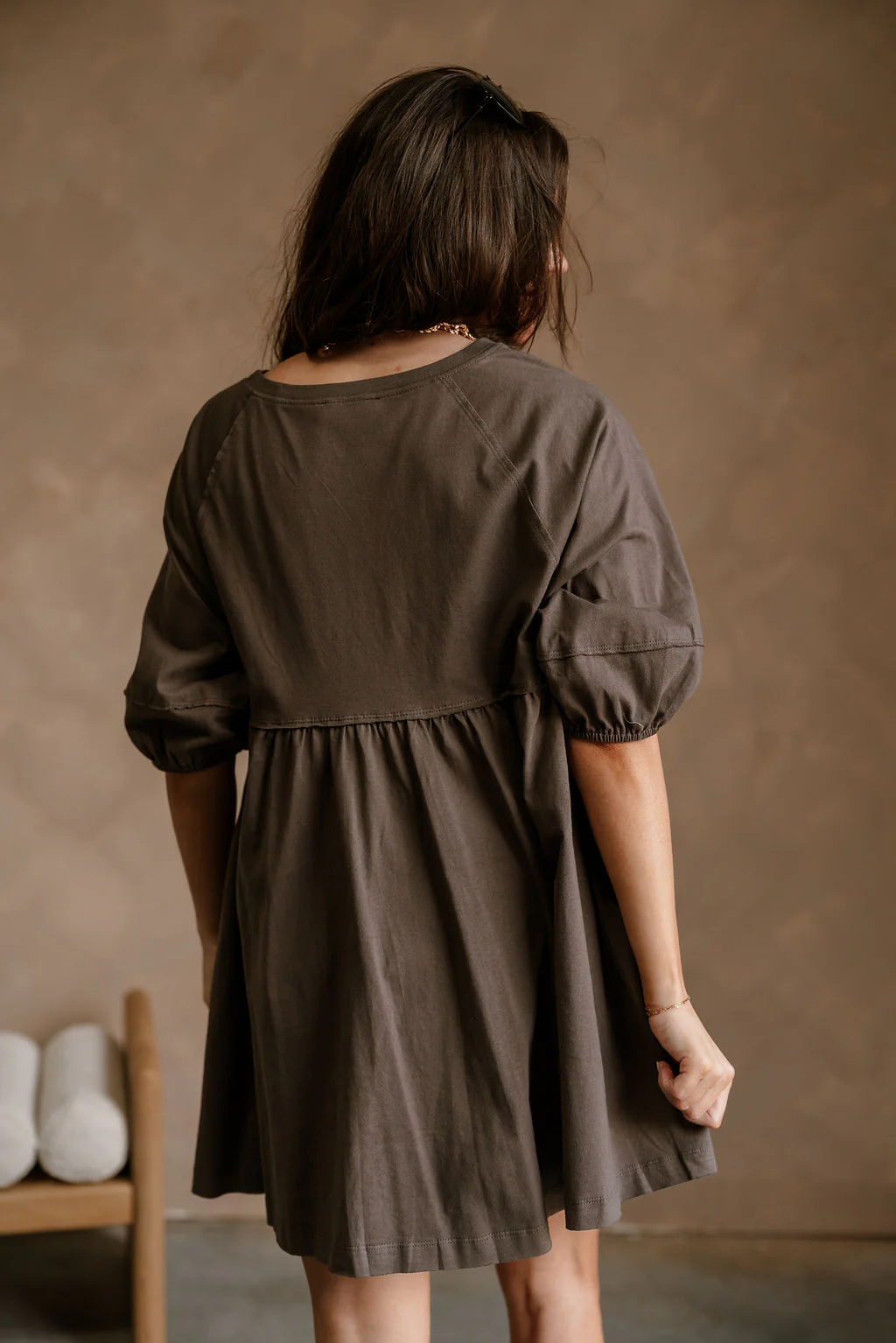 Parker Washed Grey Mini Dress - Image 4