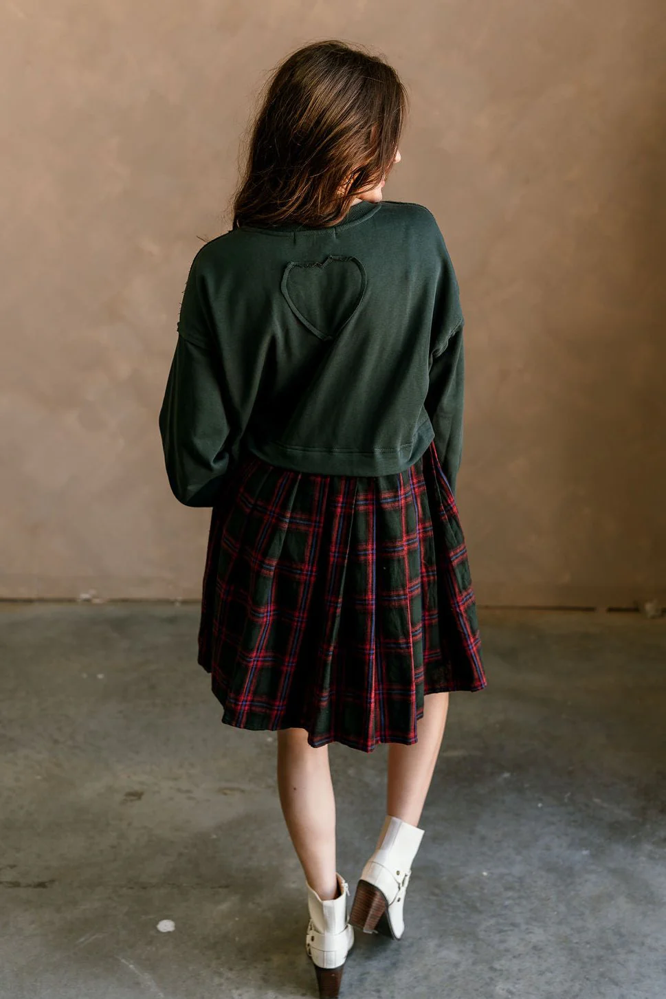Patricia Green & Plaid Twofer Mini Dress - Image 5