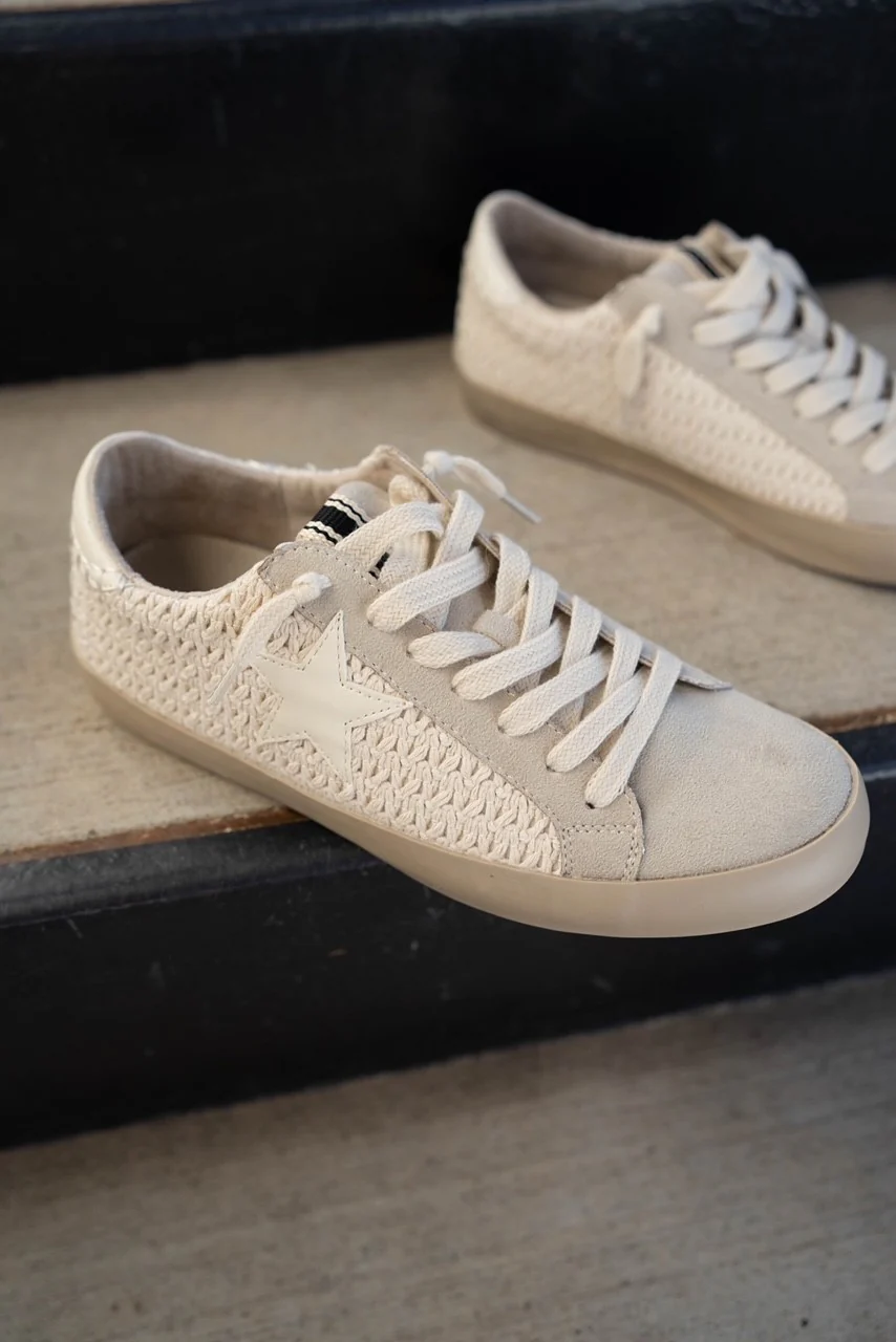 Paula Sneaker in Bone Woven - Image 3