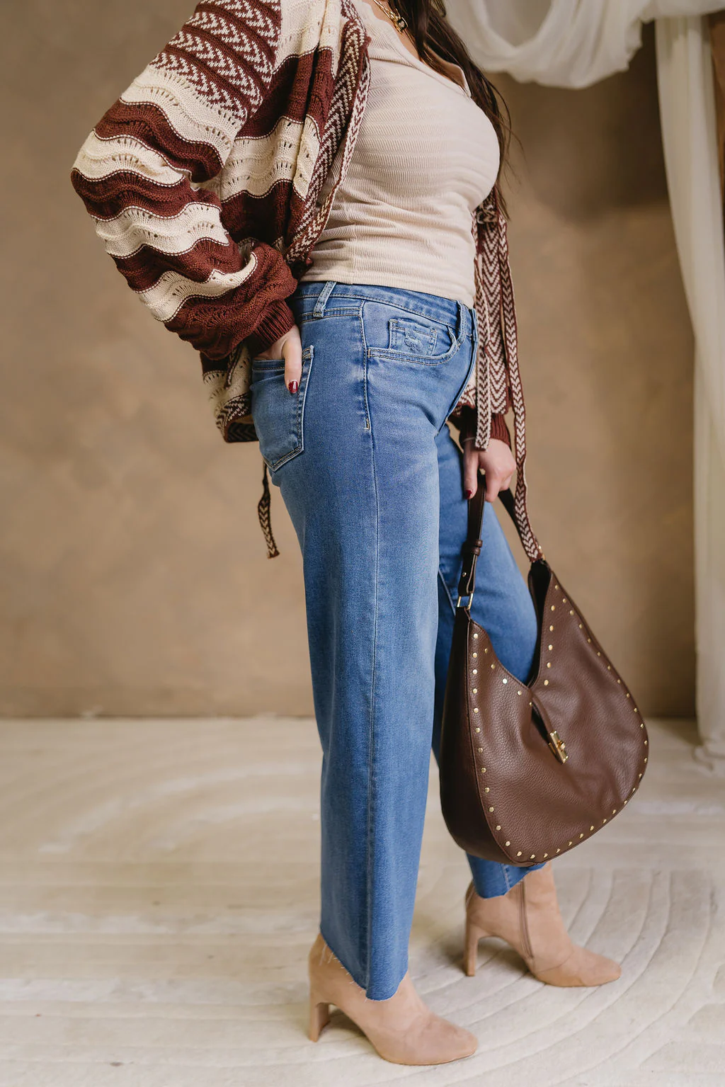 Paulina Medium Wash Wide Leg Jeans - Image 3
