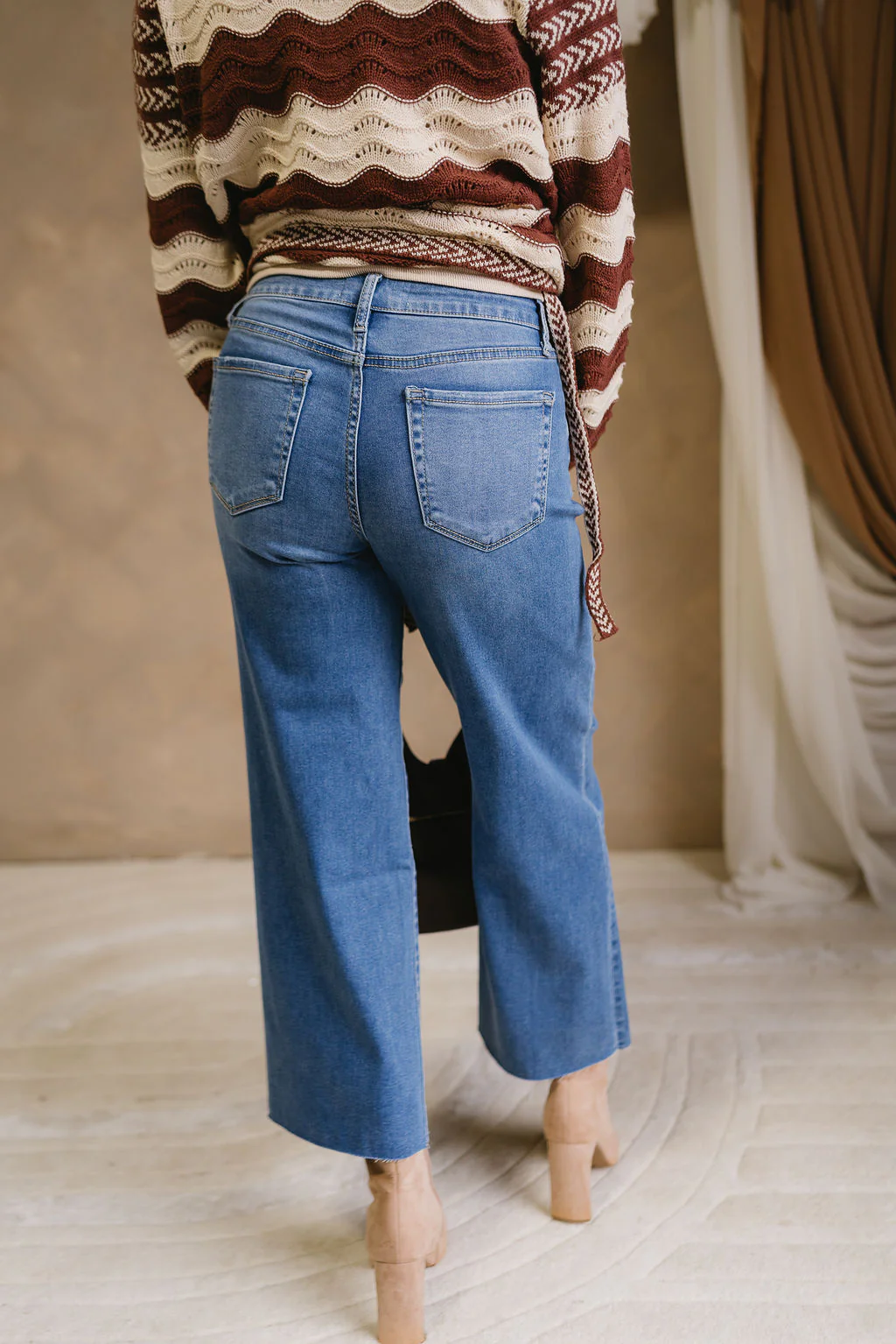 Paulina Medium Wash Wide Leg Jeans - Image 5