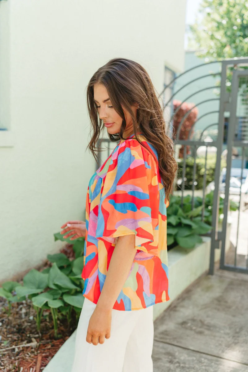 Pop Of Color Blouse - Image 4