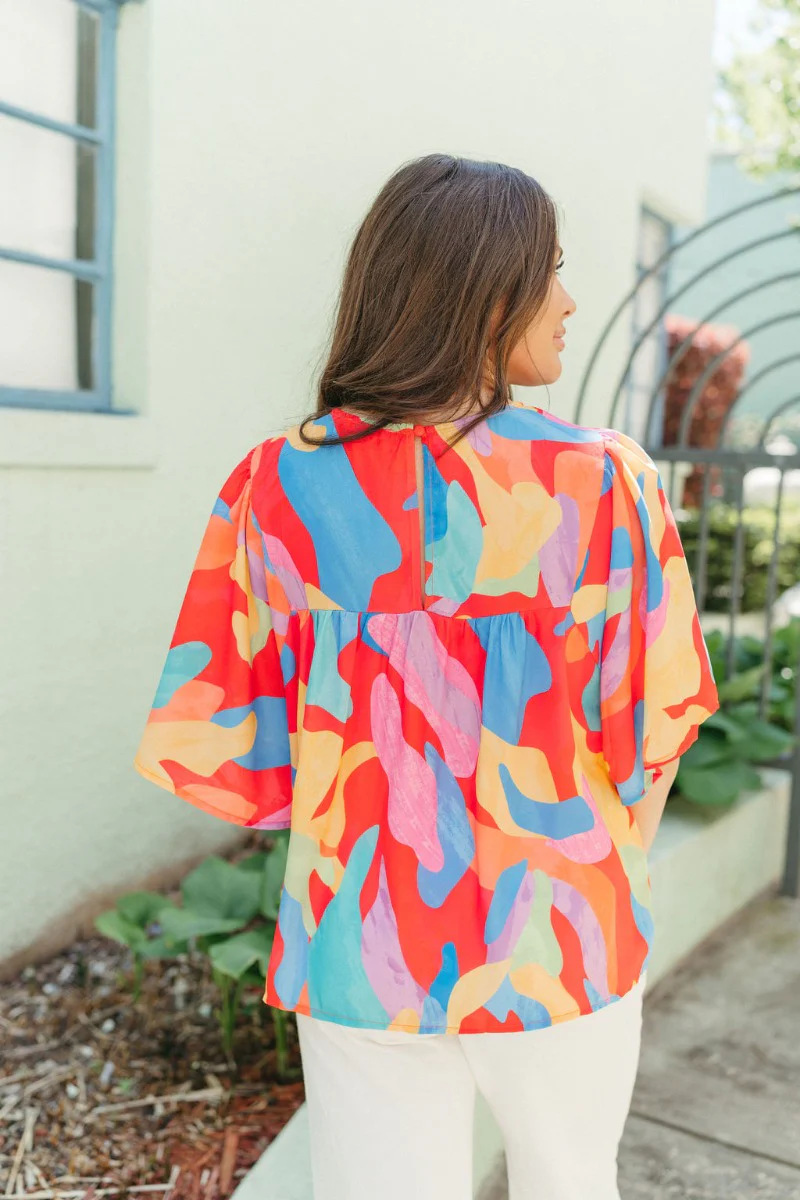 Pop Of Color Blouse - Image 5