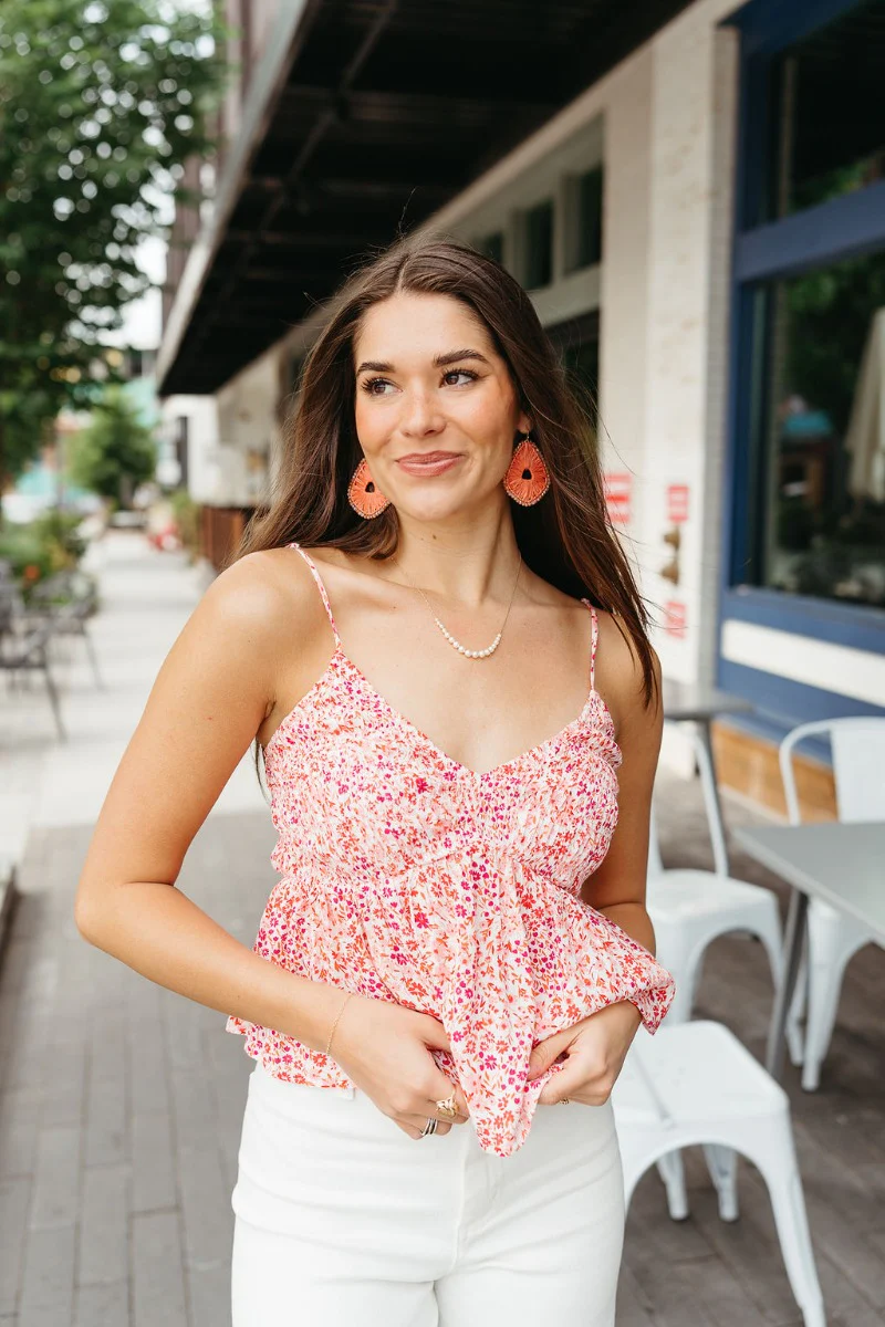 Poppy Field Floral Tank