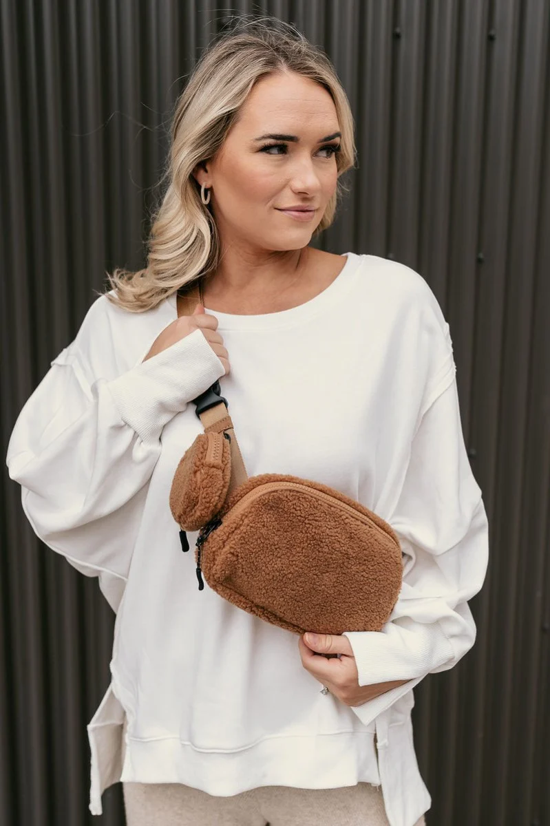 Quinn Brown Sherpa Sling Bag