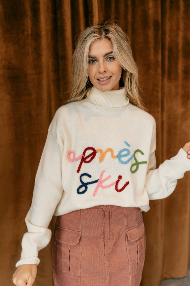 Rachel Apres Ski Cream Sweater - Image 2