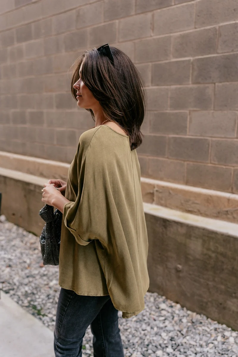 Raelyn Olive Green Top - Image 13