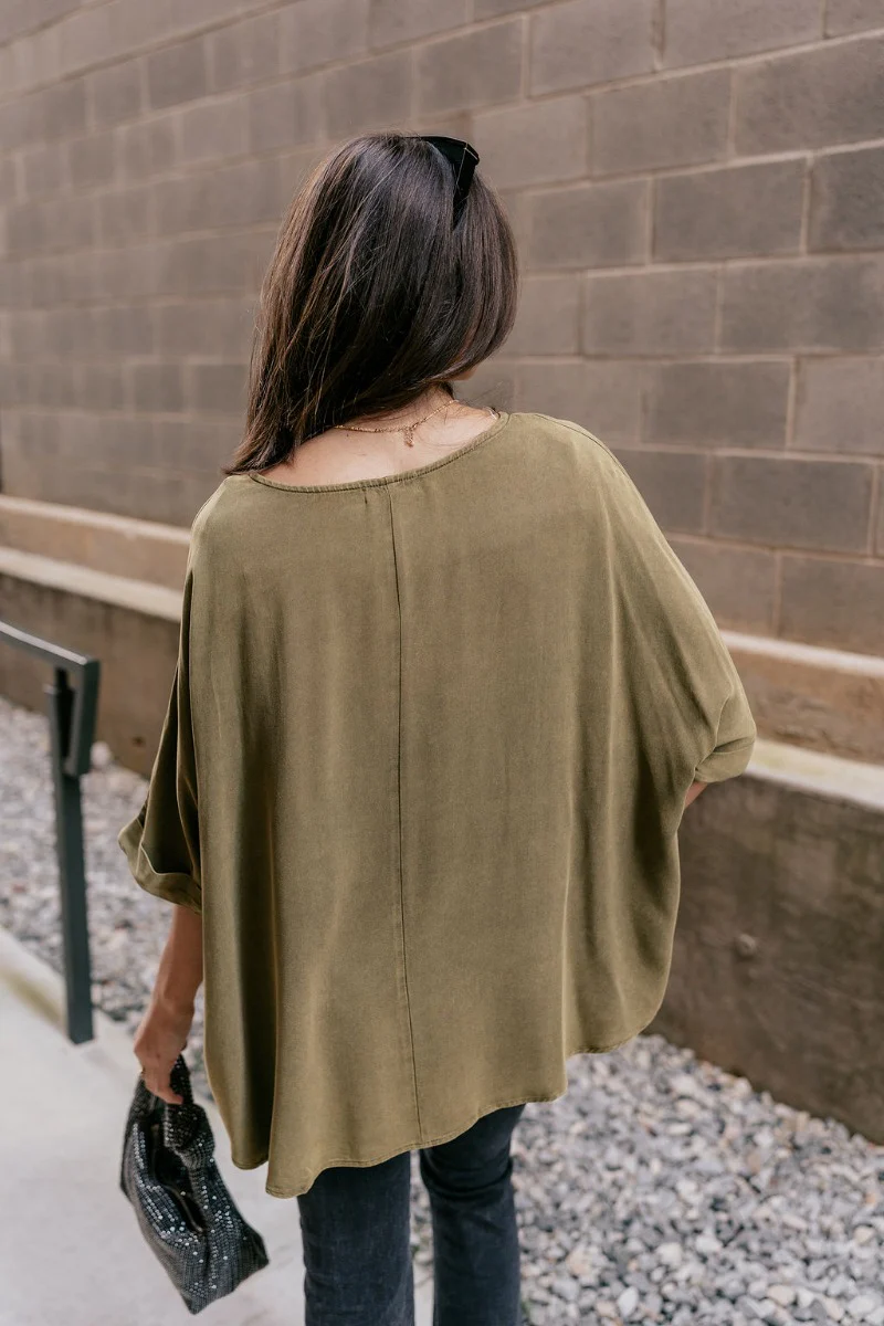 Raelyn Olive Green Top - Image 14