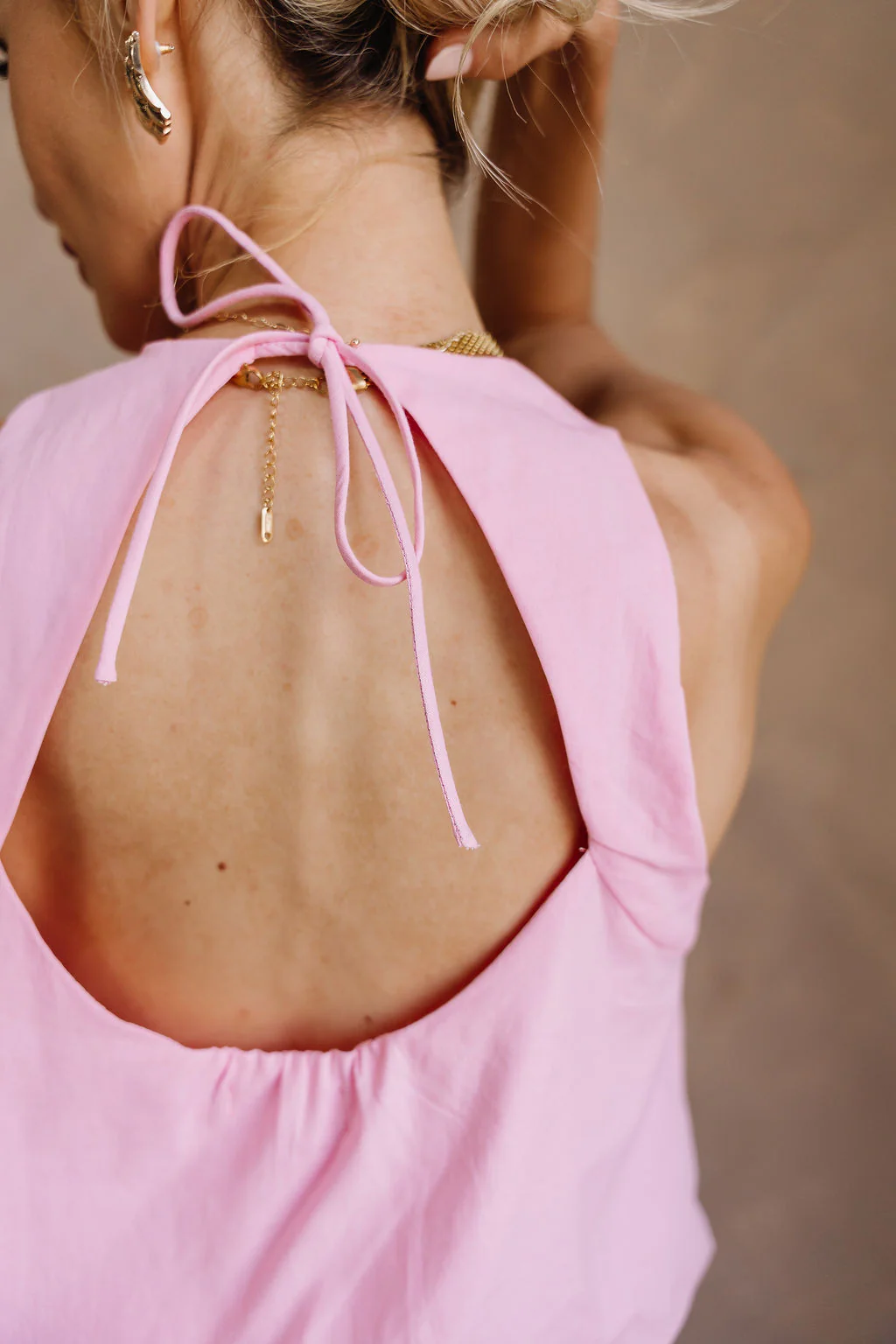 Raya Pink Bubble Sleeveless Tank - Image 8