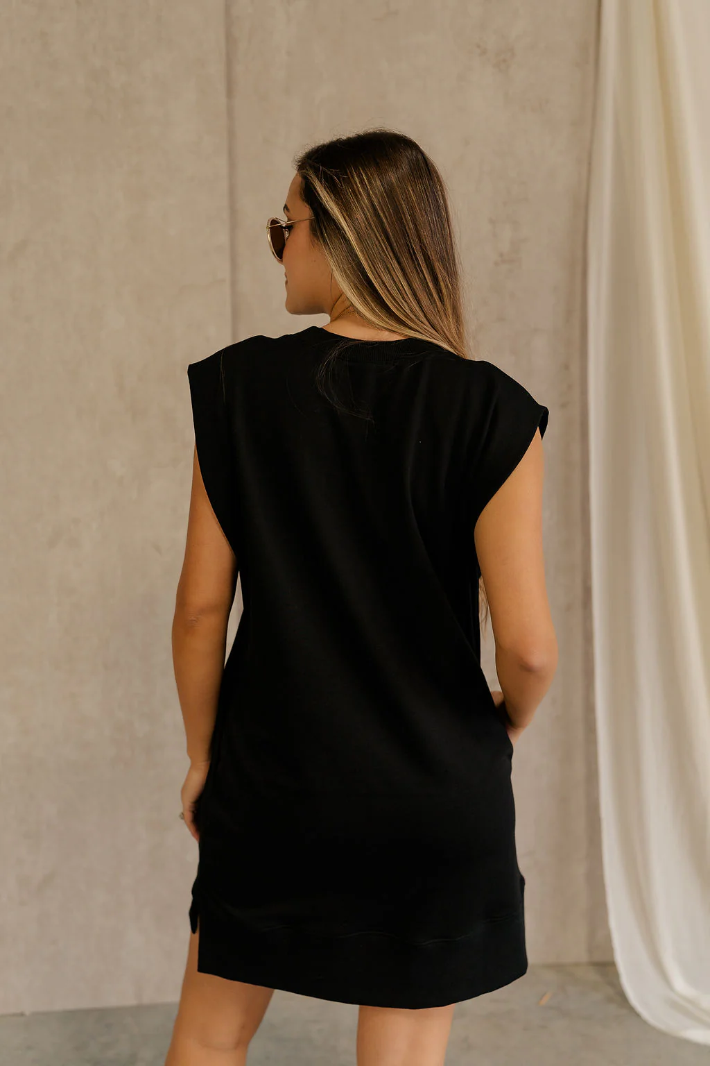 Rayven Black Sleeveless Mini Dress - Image 8