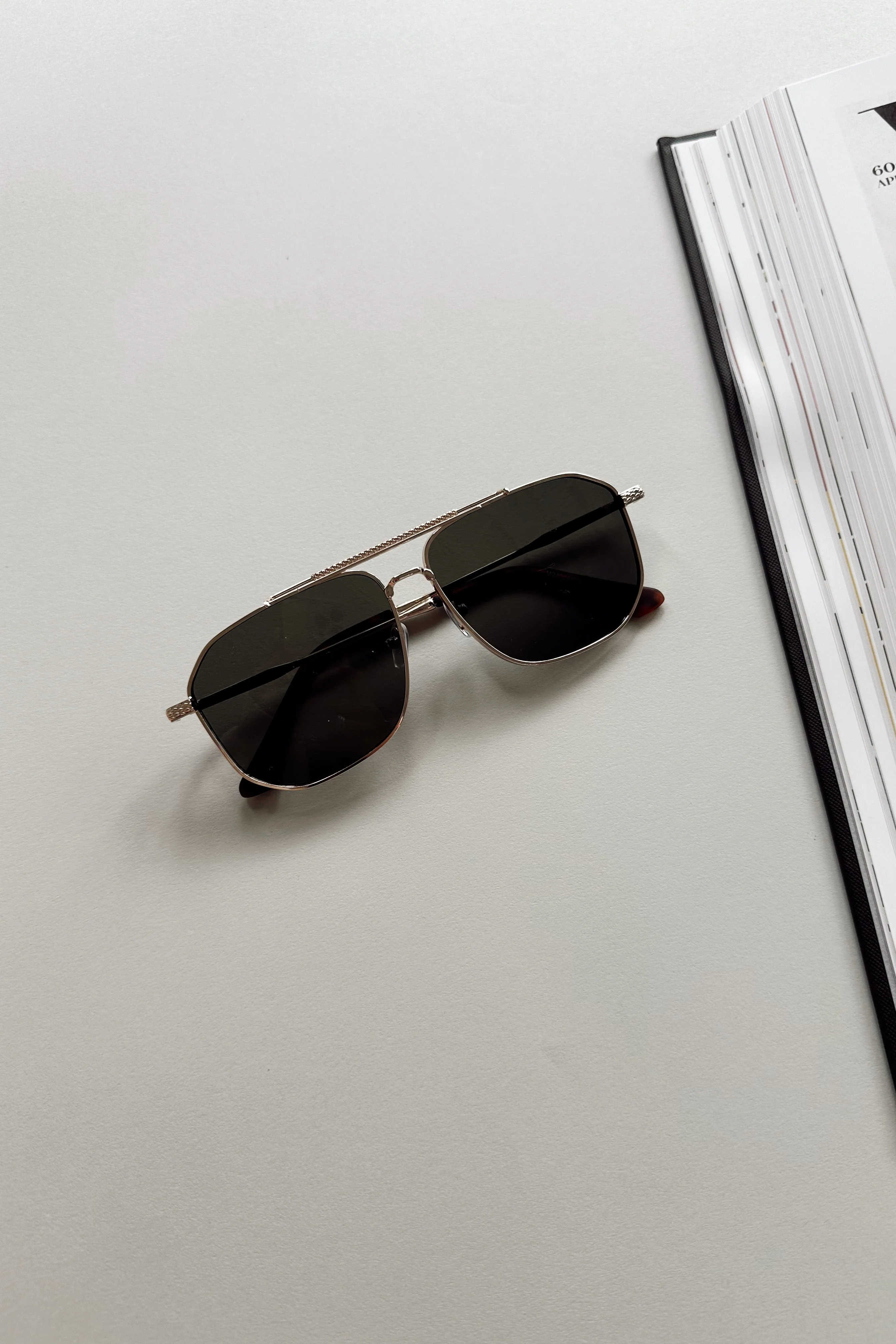 Regan Sunglasses in Gold - Image 4