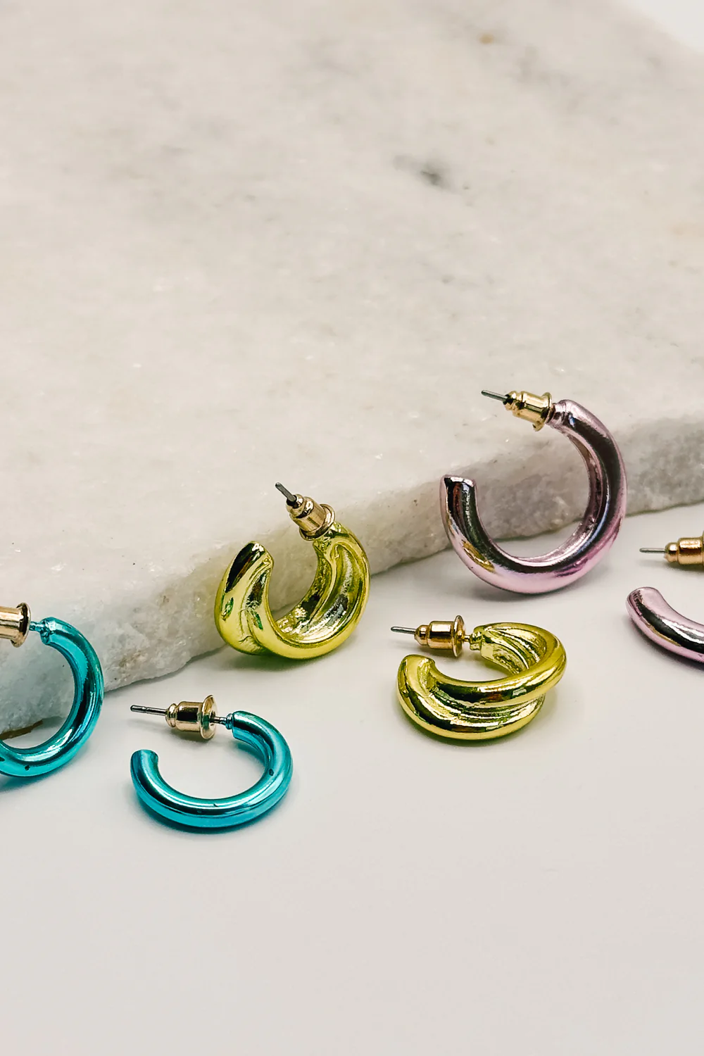 Remi Multi Mini Hoops Earring Set - Image 2