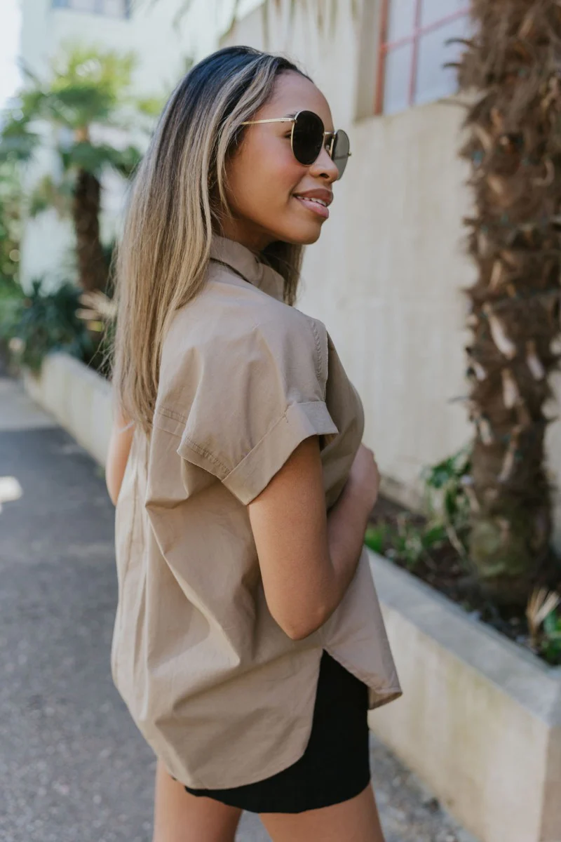 Road Trip Top in Mocha - Image 4