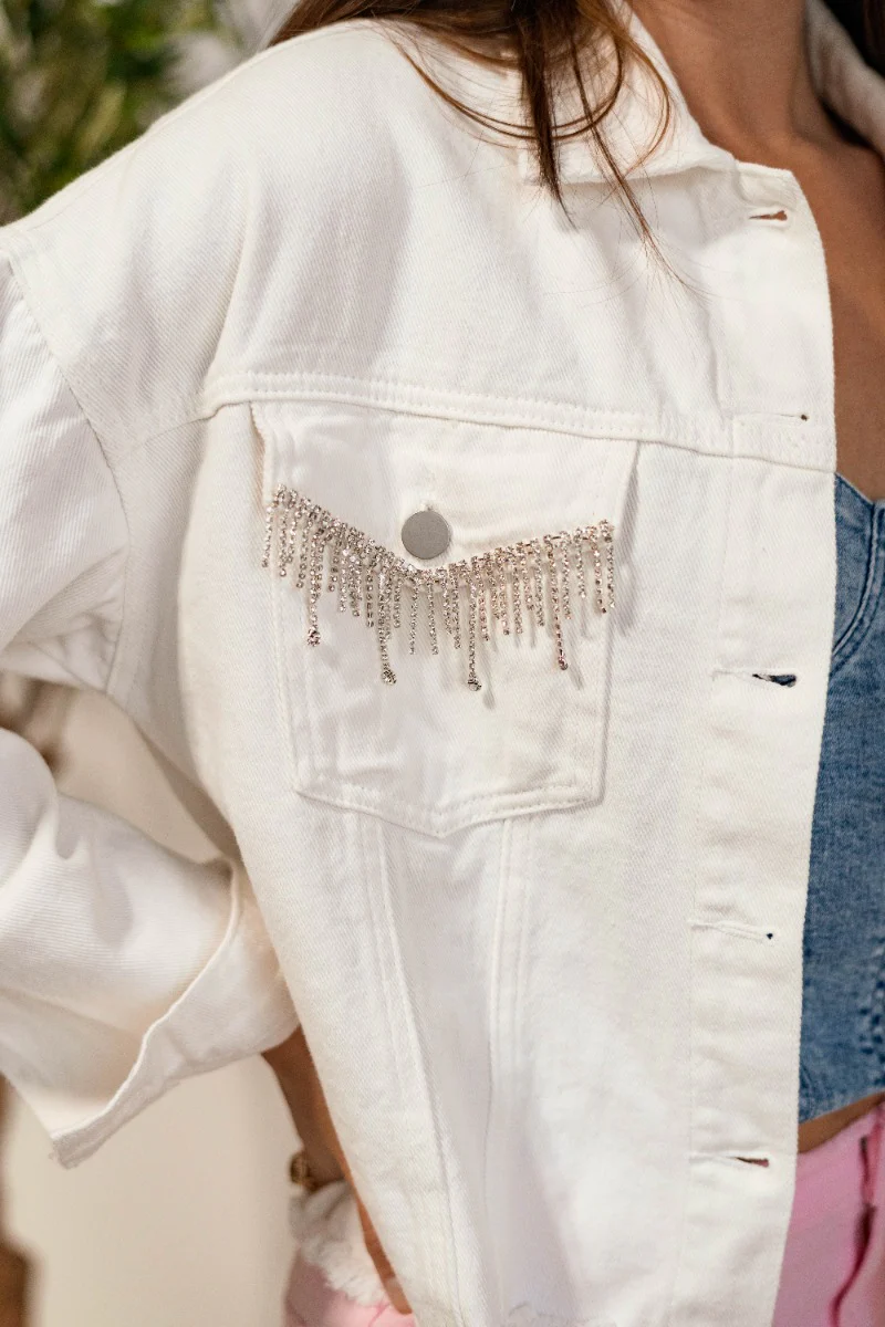 Roxanne Rhinestone Fringe Jacket - Image 4