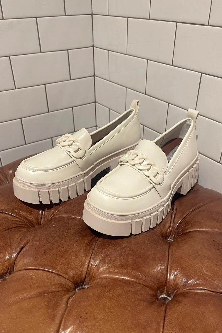 Roze Platform Loafer in Bone - Image 3