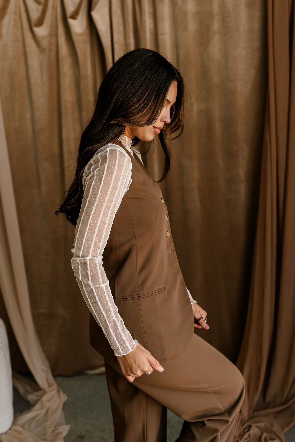 Angelina Mesh High Neckline Bodysuit - Image 8