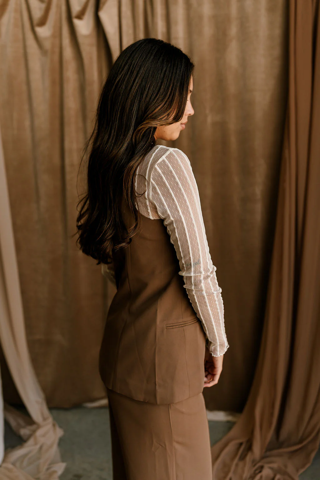 Angelina Mesh High Neckline Bodysuit - Image 9