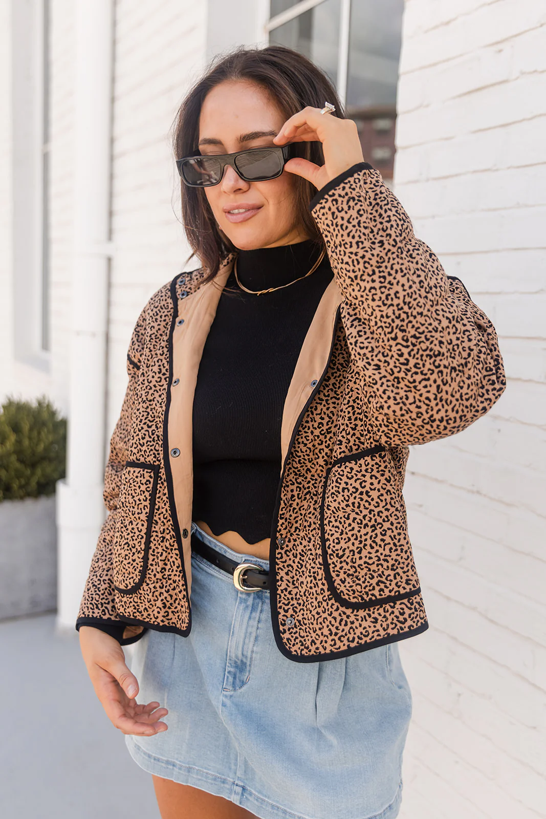 Sabrina Cheetah Lightweight Jacket