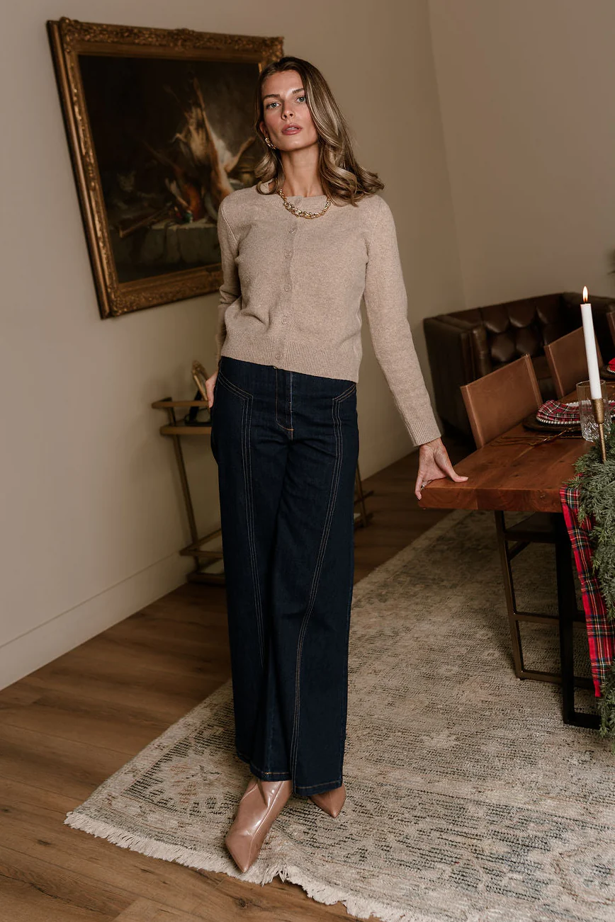 Sami Khaki Button Up Cardigan - Image 5
