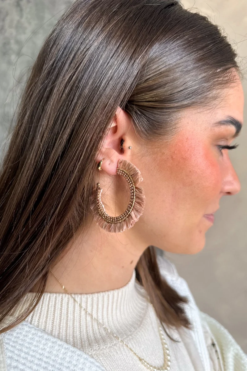 Santa Cruz Hoop Earring in Mauve - Image 2