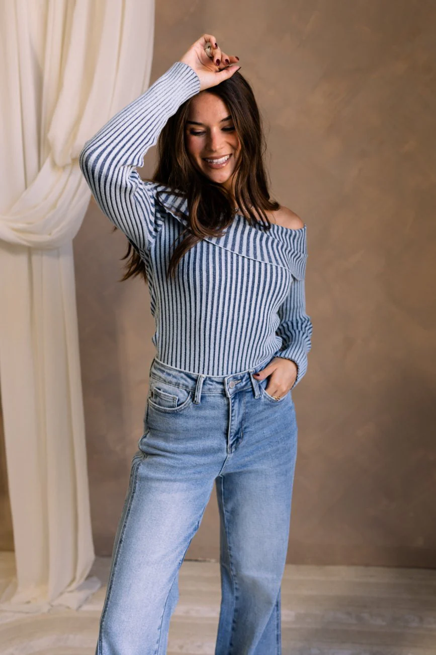 Sasha Ribbed Off-The-Shoulder Top - Image 5