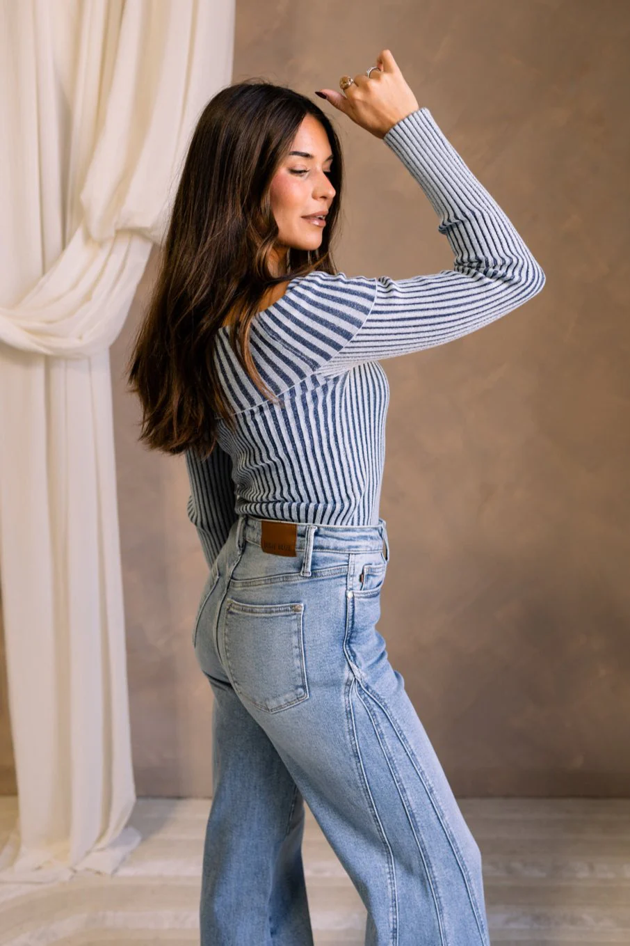 Sasha Ribbed Off-The-Shoulder Top - Image 7