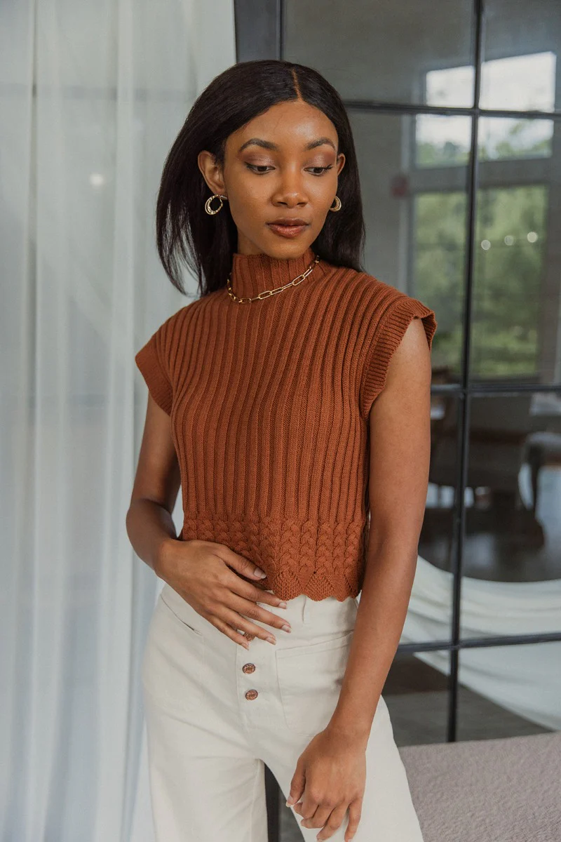 Sawyer Mock Neck Top - Image 2