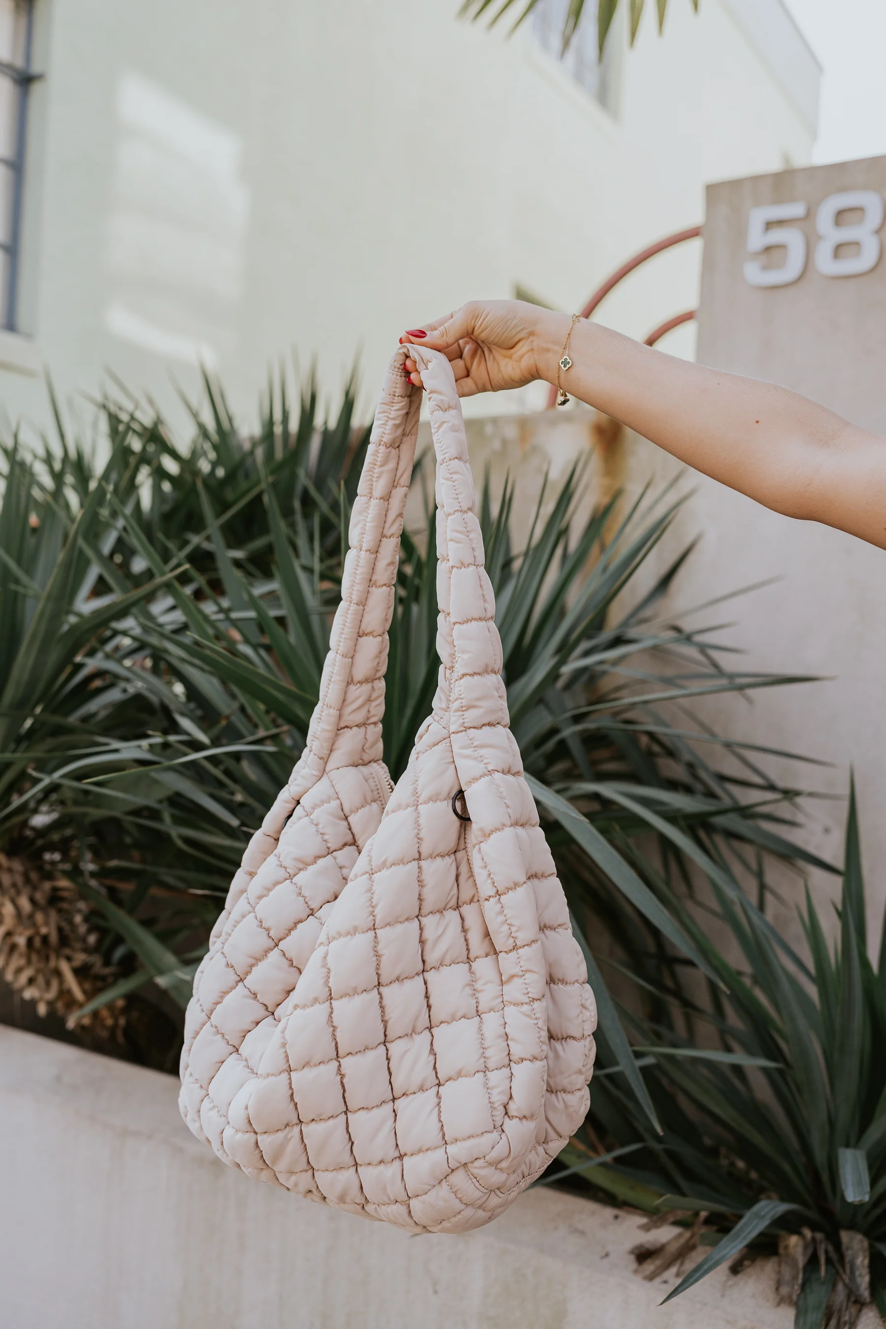 Sedona Ivory Puffer Oversized Tote - Image 3