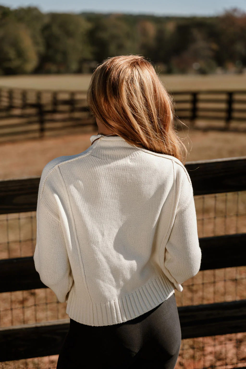 Selah Cream Mock Neck Knit Sweater - Image 8